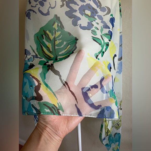 Chiffon floral scarf - Picture 5 of 8